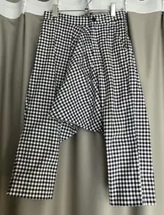 GANRYU コムデギャルソン ギンガムチェックサルエル AD2015