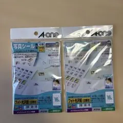 A-one 写真シール 17×24mm 12枚入り