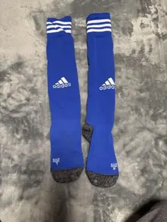 adidas 青 ストライプ ジュニアソックス19〜22