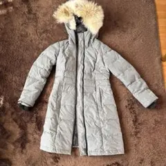 限定コラボ！エディフィス×カナダグースダウンロングコートXS/カナダ製別注グレー