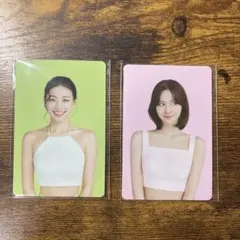 TWICE 　モモ　ジヒョ　 TEAZEN コンブチャ トレカ