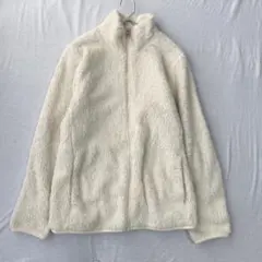 【ユニクロ】ファーリーフリースジャケット フルジップ 温かい 長袖 L