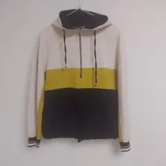 ZARA フード付きカラーブロックパーカー