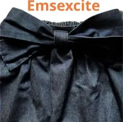 【Emsexcite】可愛いリボンデニムミニスカート
