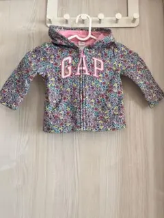 GAP 花柄フード付きパーカー 12-18ヶ月　80cm