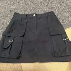 WEGO ブラック ミニスカート サイドポケット付き F