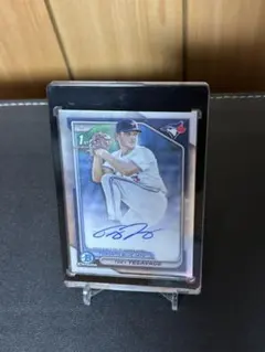 Trey Yesavage auto card 1st bowman topps