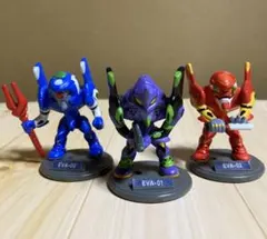 エヴァンゲリオン キーチェーン フィギュア エヴァ 初号機 弍号機 零号機