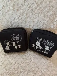 【お買い得】スヌーピー　ピーナッツ　ポーチ2個セット