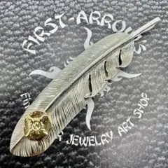 FIRST ARROW'S K18 サン メタル シルバー ハート フェザー - メルカリ