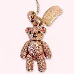 ネックレス Teddy Bear ラインストーン くま キラキラ セオドアのサムネイル