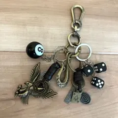 カラビナ キーホルダー アメカジ ヴィンテージ ブロンド 古着 サイコロ