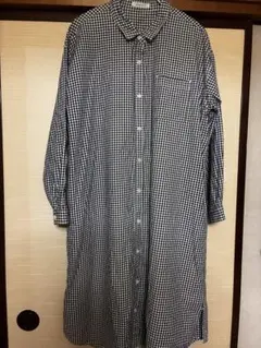 セルフサービスギンガムチェックシャツワンピース