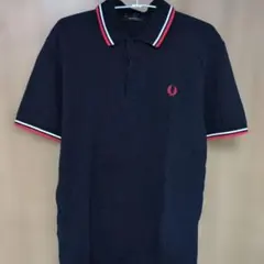 FRED PERRY ネイビー ポロシャツ UK10 EUR38 USA6