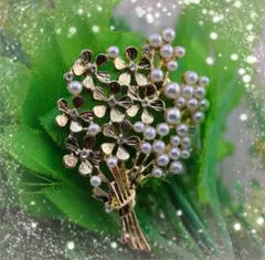 ❖パール 花 ブローチ フォーマル 卒園式 入学式 入園式 結婚式