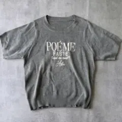 GRL ロゴ刺繍ニットトップス tu1093
