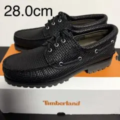 Timberland 3 EYE BOAT SHOE ブラック レザー 28.0のサムネイル