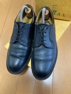 REGAL プレーントゥ 黒 2509 シボ革