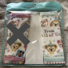 ダッフィー & フレンズ フロムオールオブアス ミニタオル　ミントグリーンのみ