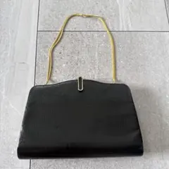 パーティバッグ　2way クラッチバッグ　上品　ブラック　ゴールド