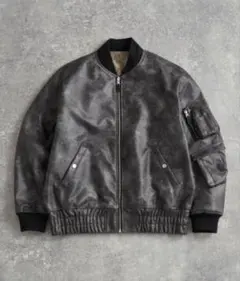 ADRER アドラー リバーシブルミリタリーMA-1ブルゾン - メルカリ