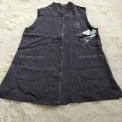 新品タグ付き✨️my mary　マイマリー　ロングジレ　ベスト　グレー　L