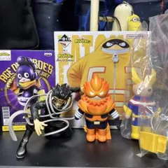 ヒロアカ ソフビ オールマイト エンデヴァー 峰田実　一番くじ フィギュアセット