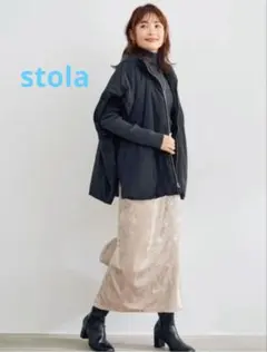 Stola.フード付き中綿ダウンポンチョ38／LOUNIE - メルカリ