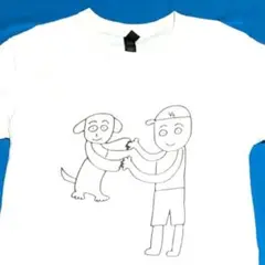 【美品・フリーサイズ】MLB前田健太画伯●Tシャツ●大谷翔平×デコピン