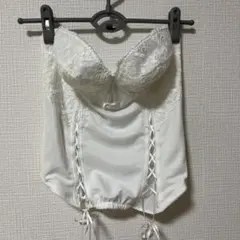 マタニティビスチェ　ブライダルインナー C75 ホワイト レース