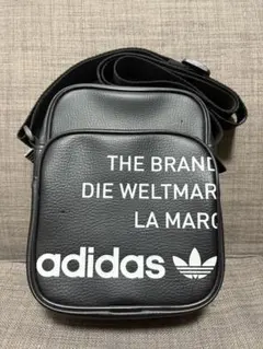 アディダス adidas ミニショルダーバッグ ブラック 美品のサムネイル