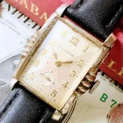 4096【シックでお洒落】メンズ 腕時計 ブローバ 動作品 アンティーク