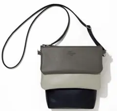 大人のおしゃれ手帖 4月号 ハリスレザー調トリプルショルダーバッグ