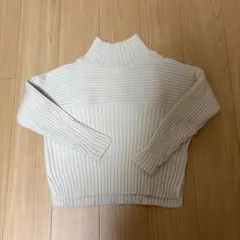 ロペピクニック　リブボーダーニット　ホワイト　40