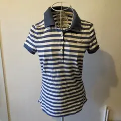 Hollister ストライプ ポロシャツ 半袖