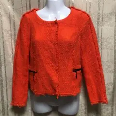 ZARA ベーシック　ノーカラージャケットのサムネイル