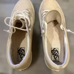 VANS ベージュ ハイカットスニーカー