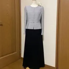 美品〉マザーズドレス　結婚式　9号 (コサージュ付き)