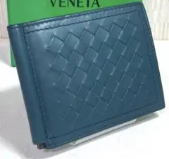 美品　ボッテガヴェネタ　イントレチャート　カードケース　マネークリップ　箱無し