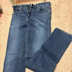 ダークブルー ストレートデニム