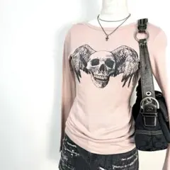 y2k✨️ 00s HYSTERIC GLAMOUR 初期タグ スカル ロンT