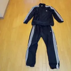 adidas ウインドブレーカー 上下セット ブラック