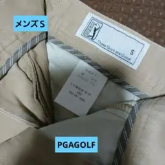 【お値下げ】新同☆PGAGOLF☆綿カーゴ系パンツ♪メンズＳ☆ベージュのサムネイル