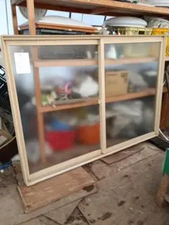 ブラウン スライド式窓 アルミ製 中古 透明ガラス - メルカリ