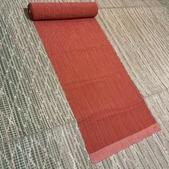 【新品未使用】紬小紋＜織柄・防水加工済み・変細格子文＞着尺　正絹　反物