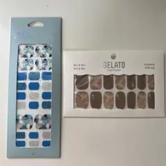 GELATO FACTORY フットネイルシール 水彩画 透明フラワー - メルカリ