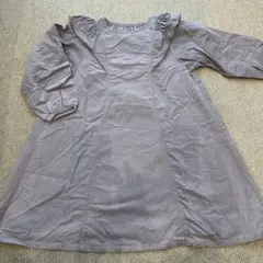 グレー 七分袖ワンピース 130