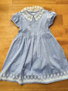 motherways　ブルー 半袖ワンピース 150