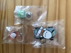 サンリオ　サンリオキャラクターズ　ポチャッコ　アクリルスケボーチャーム他2点