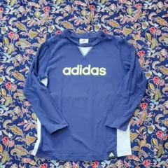 adidas アディダス　長袖Tシャツ紺色130